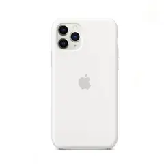 APPLE - Case Silicona Para Iphone 12 o 12 Pro BLANCO + Mica de Vidrio