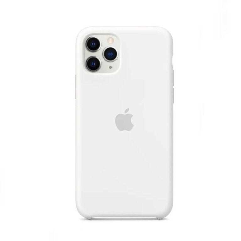 Case Silicona Para Iphone 13 Pro Max BLANCO + Mica de Vidrio