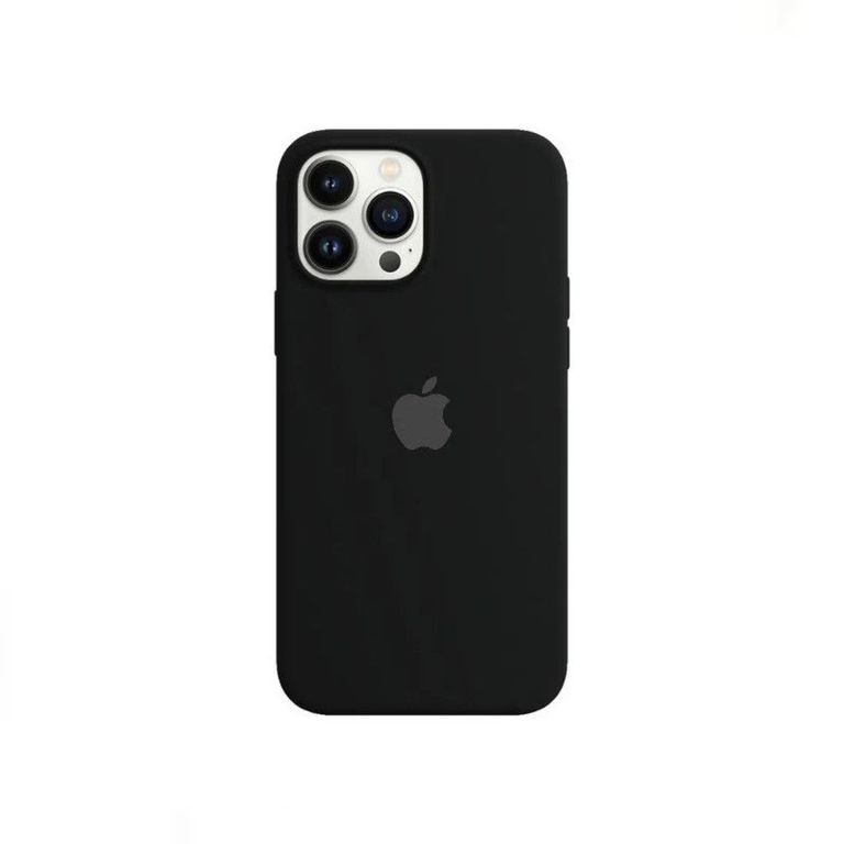 Case Silicona Para Iphone 14 Pro Negro + Mica de Vidrio