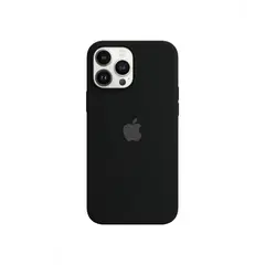 APPLE - Case Silicona Para Iphone 14 Pro Negro + Mica de Vidrio