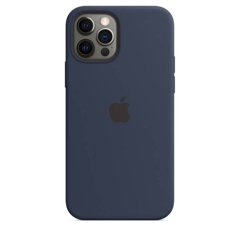 Case Silicona Para Iphone 14 Plus AZUL NOCHE + Mica de Vidrio