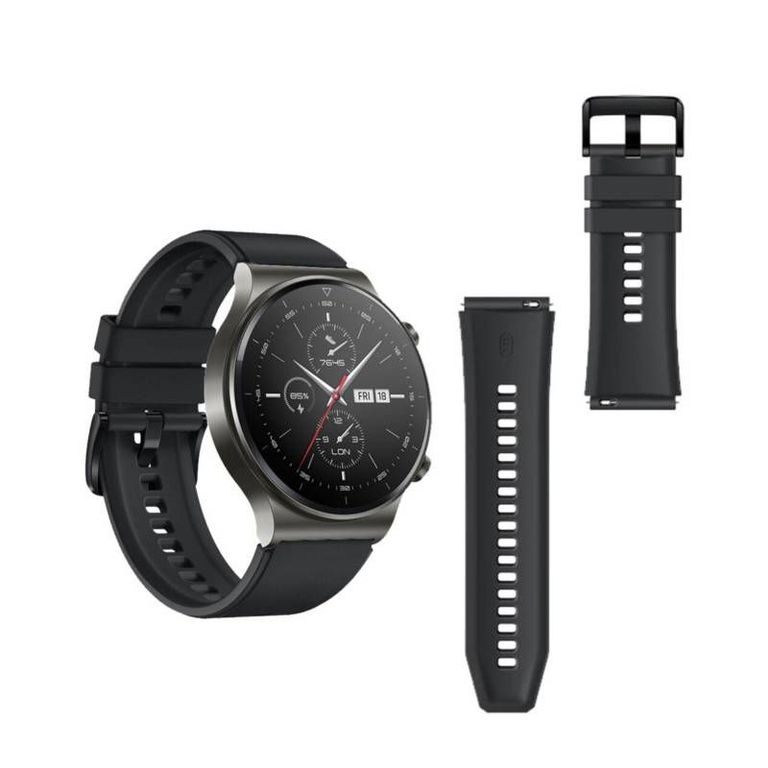 Correa Silicona Para Huawei GT2 46MM - Negro