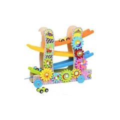 GENERICO - Pista De Carreras De 3 Niveles Con Engranaje