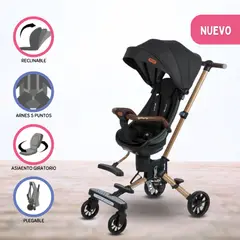 EBABY - Coche de Paseo Giratorio para Bebés «URBAN WALK» Black