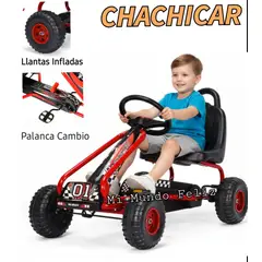 BEBE - Chachicar para Niños a Pedal Go Kart Red