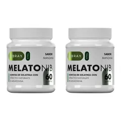NIBRAY - Melatonina en Gomitas Melatonib para Adultos 5 mg 60 Gomitas Pack x2