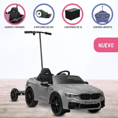 BMW - Carro a Batería con Empujador «M5» Gray