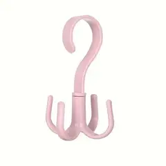 GENERICO - COLGADOR 360 CON 4 GANCHOS ROSADO