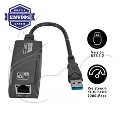 OEM - Adaptador Usb 3.0 A Rj45 Ethernet Gigabit Windows - Mac Os
