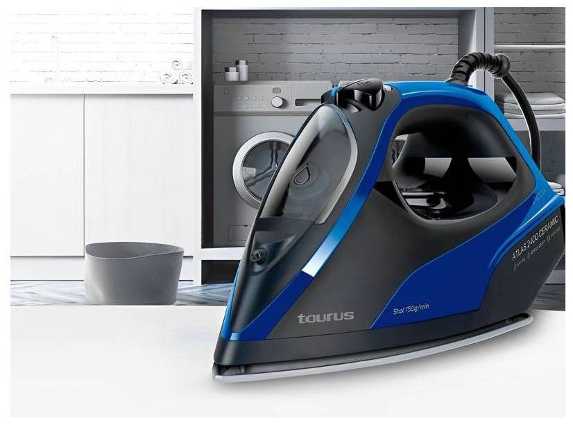 Plancha a Vapor Atlas 2400 Azul.