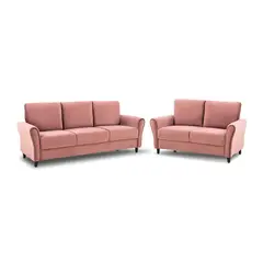 HOME PREMIUM - Juego De Sala 3 2 Brenda Palo Rosa