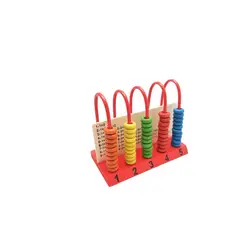 GENERICO - Juguete Educativo Matemático Ábaco Vertical de 5 columnas