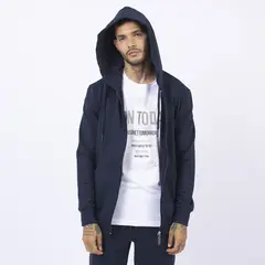 BHEVSK - Polera Basica Cremallera Azul