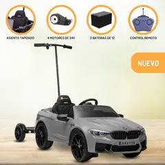 BMW - Carro a Batería con Empujador «M5» Gray