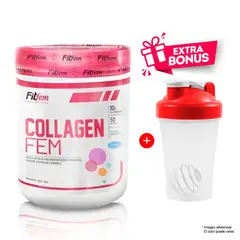 FITFEM - COLÁGENO COLLAGEN FEM 500 GRAMOS FRUIT PUNCH MÁS OBSEQUIO