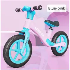 GENERICO - BICICLETA DE EQUILIBRIO INFANTIL ROSADO CON AZUL - A12