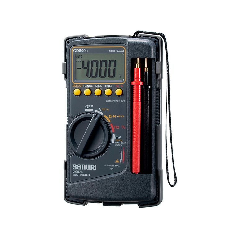 Multimetro True Rms 600V AcDc Compacto Frecuencia Y Continuidad CD800A SANWA