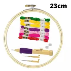GENERICO - Set Bordado Aguja Mágica Punch Aguja Pika Pika Bastidor Hilo