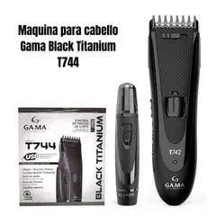 GAMA - Maquina clipper Black Titanium Nasal - T744