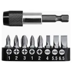 INGCO TOOLS - Juego de adaptador y puntas 9 piezas para Taladro Ingco AKSD0071