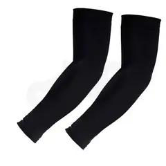 ALPHA GYM - Mangas deportivas de protección solar UV Protector de brazos Armblack