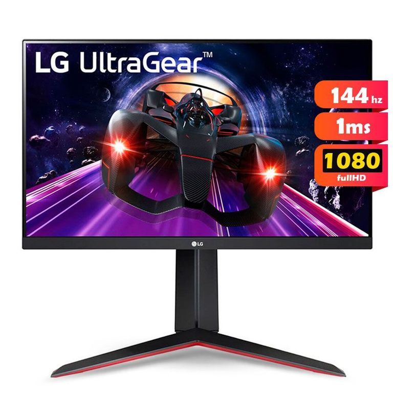 Monitor Gamer UltraGear 24GN65R-B 24″ 144Hz IPS 1ms plano