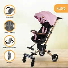 EBABY - Coche de Paseo Giratorio para Bebés «URBAN WALK» Pink