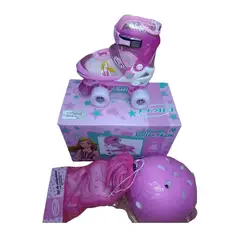 OKA - PATIN 4 RUEDAS FUCSIA CON LUCES TALLA S