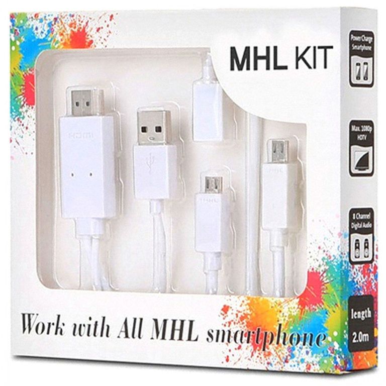 Cable Mhl Micro Usb A Hdmi Kit Para Smartphone