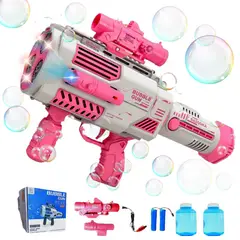 IMPORTADO MC - Pistola de burbujas Bazooka de 300 agujeros