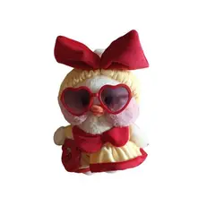 GENERICO - Peluche Kawaii de Patito Lalafanfan vestido amarillo