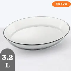 MARINEX - Asadera oval redondo grand. 3.2 lt -