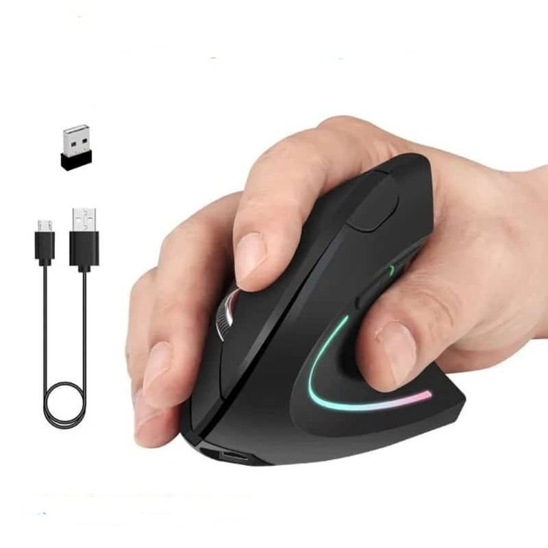 Mouse Vertical Inalámbrico Ergonómico Recargable