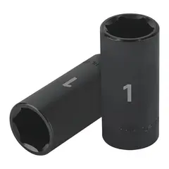 TRUPER - Dado de impacto tubulares de 6 puntas de 1" encastre de 1/2" Pza.