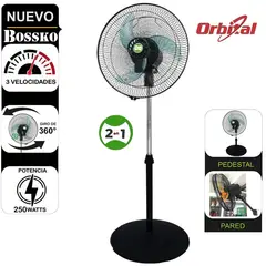 BOSKKO - Ventilador Orbital 2 en 1 BK-8223VO De 16 " 250W