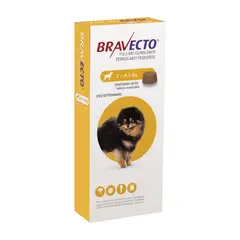 BRAVECTO - 112.5 MG - PERROS DE 2 A 4.5 KG (AMARILLO)