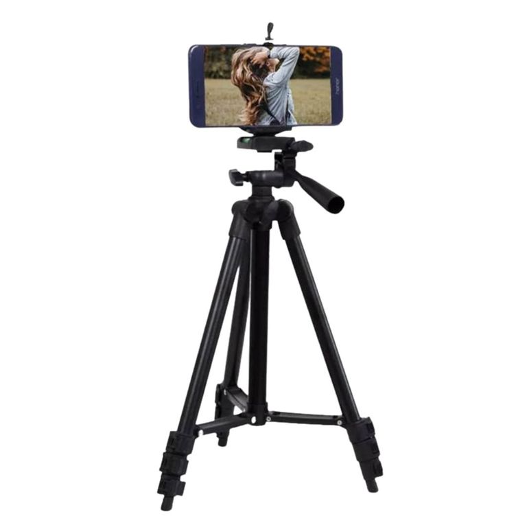 Trípode Profesional Cámara Celular 3 Secciones Soporte & Funda