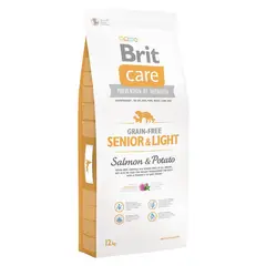 BRIT - CARE GRAIN FREE SENIOR & LIGHT 12 KG SALMON Y PAPA