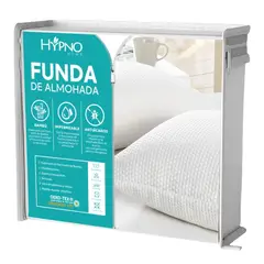 HYPNO HOME - Funda de Almohadas Impermeable 50x90cm De Bambú x2 Unids - Blanco