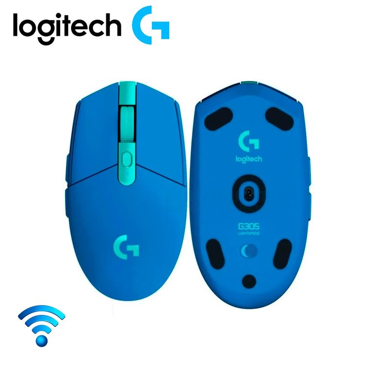 Mouse Gamer G305 LightSpeed Azul Wireless Optico 910-006012