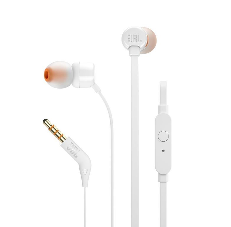 Audífonos Tune 110 Blancos Con Micrófono Y Conector 3.5Mm