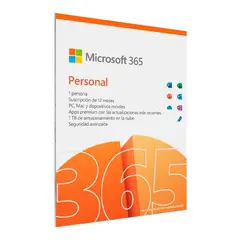 MICROSOFT - OFFICE 365 PERSONAL 1 USUARIO IA COPILOT LICENCIA FISICA
