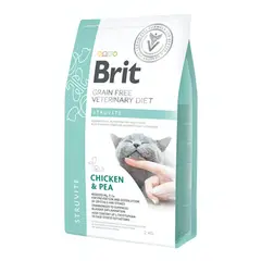 BRIT - GRAIN FREE VETERINARY DIET CAT STRUVITE CHICKEN PEA 2KG