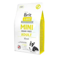 BRIT - CARE MINI GRAIN FREE CORDERO 2KG ADULTOS RAZAS PEQUEÑAS