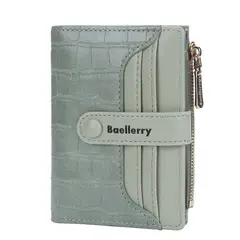 BAELLERRY - Billetera de cuero vegano PU para dama N2363