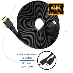OEM - Cable Hdmi 10 Metros Plano Ultra Hd 1920 * 1080 (goma)