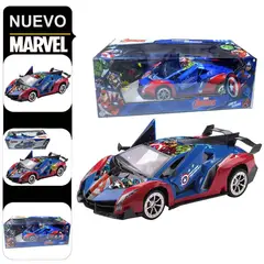 MARVEL - Carro de Velocidad Con Control Remoto Avengers