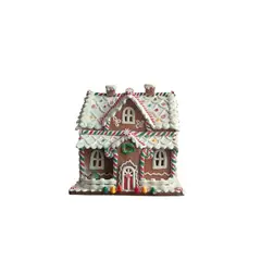 GENERICO - Casa de pan de jengibre con luz LED interior