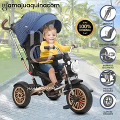 MAX - Triciclo Guiador Giratorio «ROADSTER» USB Blue