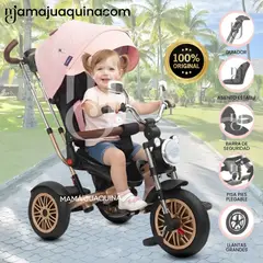 MAX - Triciclo Guiador Giratorio «ROADSTER» USB Pink